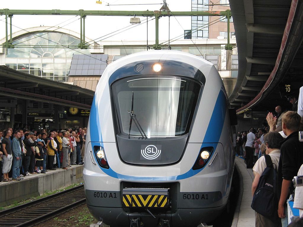 Pendeltåg à Stockholm central