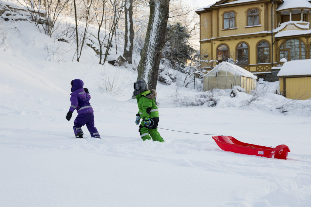 Luge en hiver