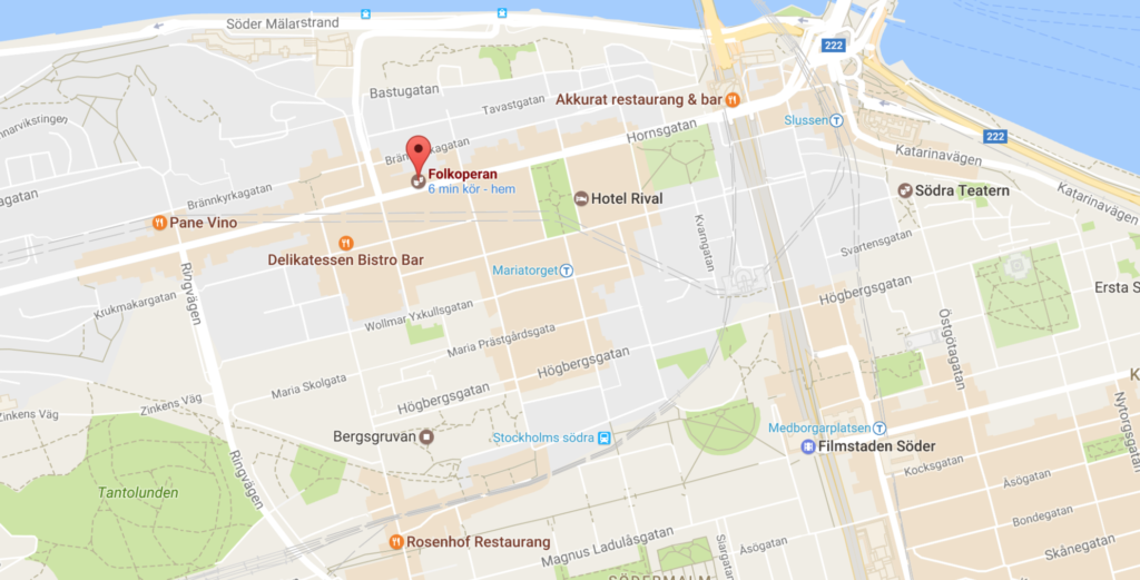 Google map Folkoperan