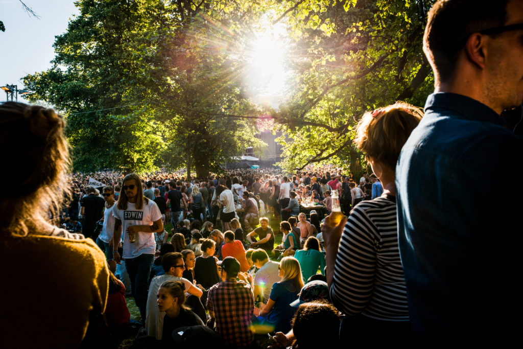 Public à festival de musique