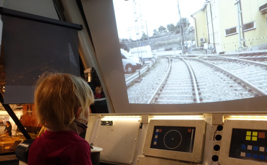 Conduire un train à Spårvägsmuseet