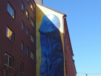 Pénis bleu géant de Carolina Falkholt à Stockholm