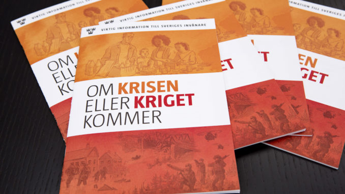 Brochures "Om krisen eller kriget kommer"