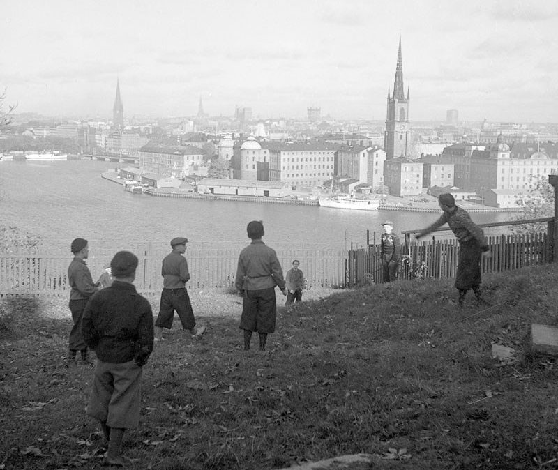 Utsikt från Bastugatan mot Riddarholmen