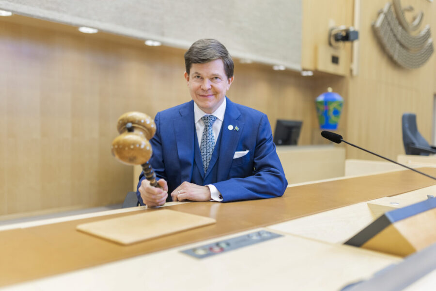 Le président du Riksdag Andreas Norlén