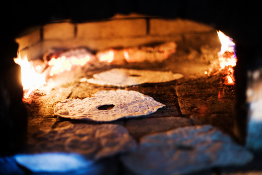 Knäckebröd au four à bois