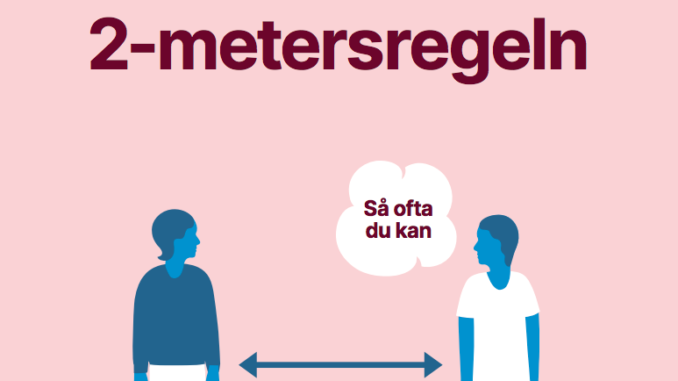 Gardez ces distances à 2 mètres