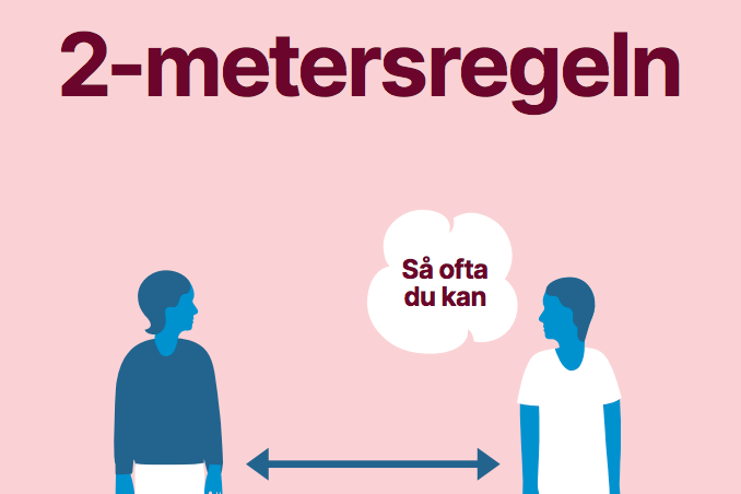 Gardez ces distances à 2 mètres