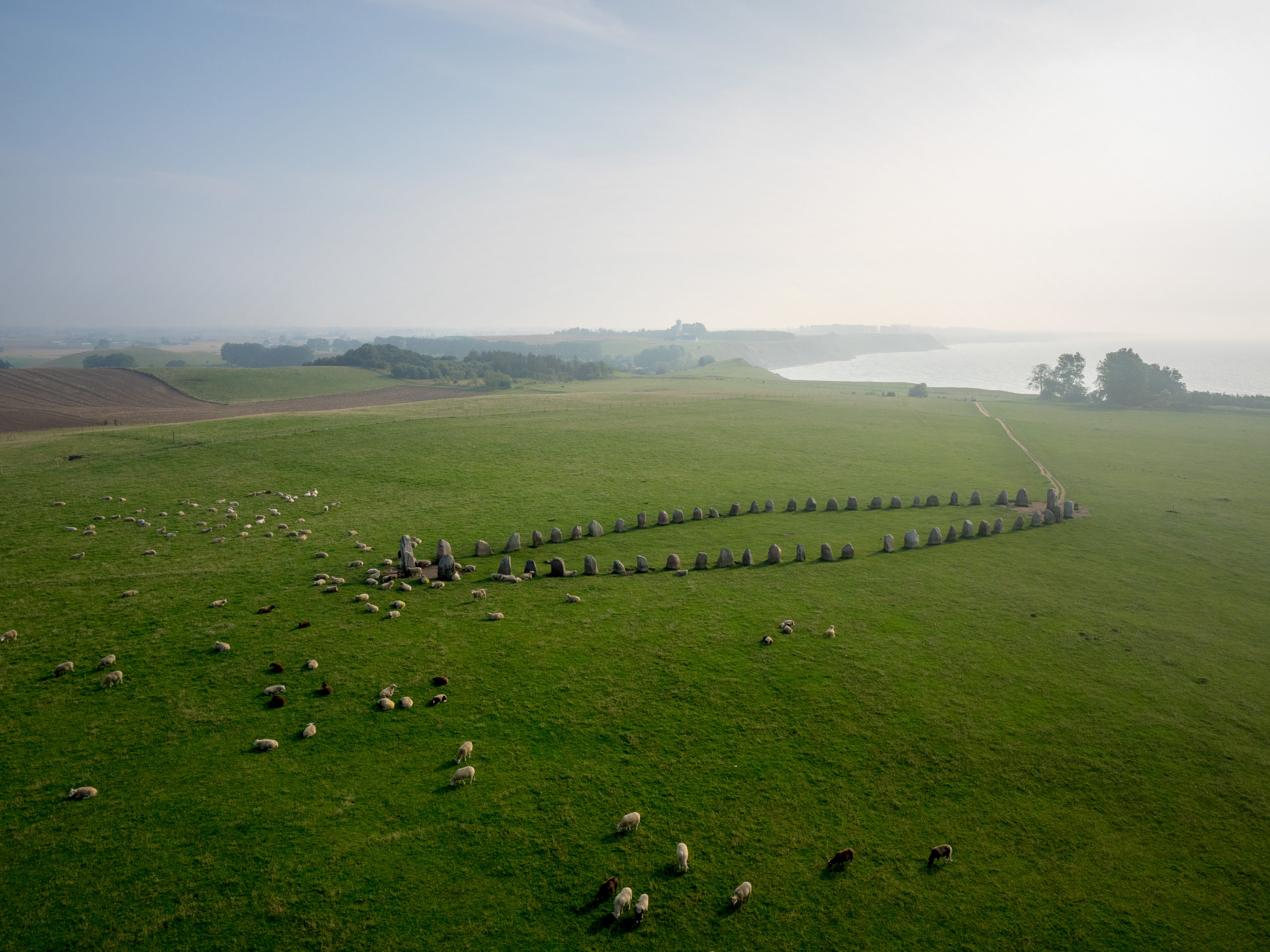 Les pierres d'Ales, vue aérienne