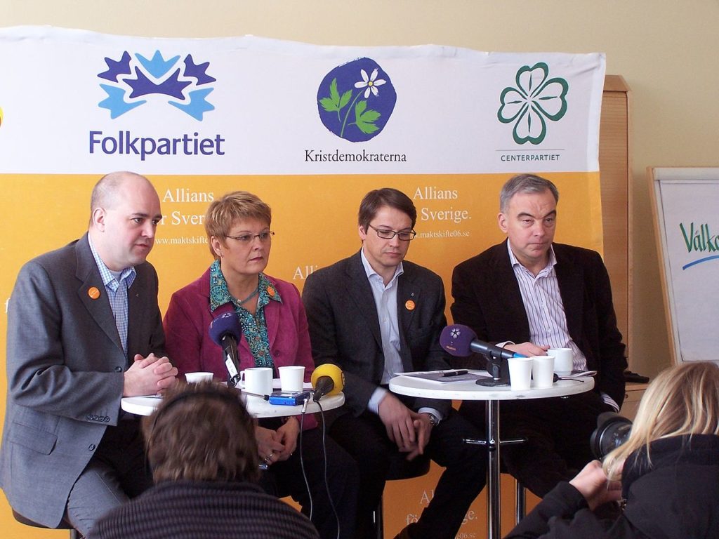 Conférence de presse en mars 2006 de "L'Alliance pour la Suède"