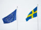Drapeaux européen et suédois
