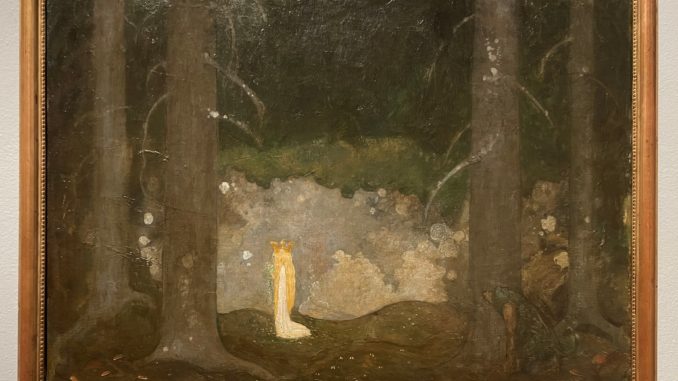 IMG_8301 Petite princesse dans la forêt, huile sur toile, John Bauer, 1903