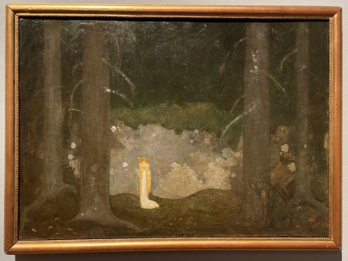 Petite princesse dans la forêt, huile sur toile, John Bauer, 1903