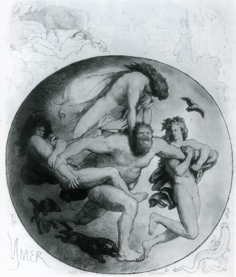 Ymir tué par les fils de Bur