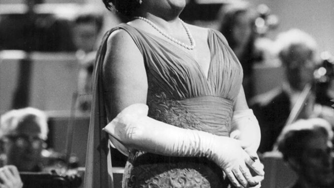 Birgit Nilsson sur scène