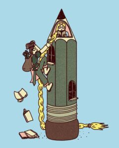 Image officielle du Festival international de la bande dessinée de Stockholm 2025 par Ditte Lindroth.